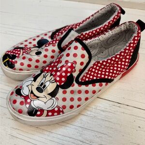 Disney Minnie Mouse Red and White Polka Dot Sneakers